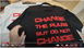 Men's T-shirt  Change the rules, but don`t change yourself, black, S