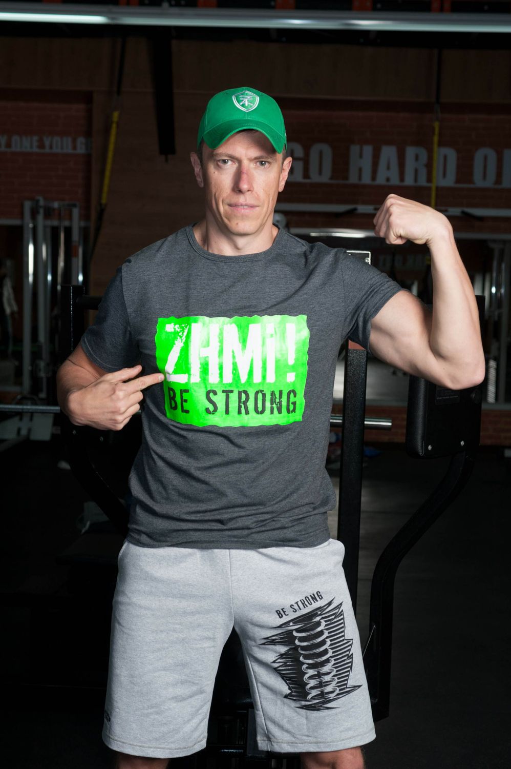 Men's shorts Zhabotinsky  Be strong, grеy, size XXL