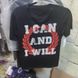 Men's T-shirt I can and i will, black, S