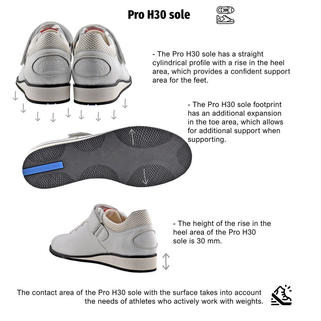 Custom Weightlifting shoes We are strong, white Pro H30,
