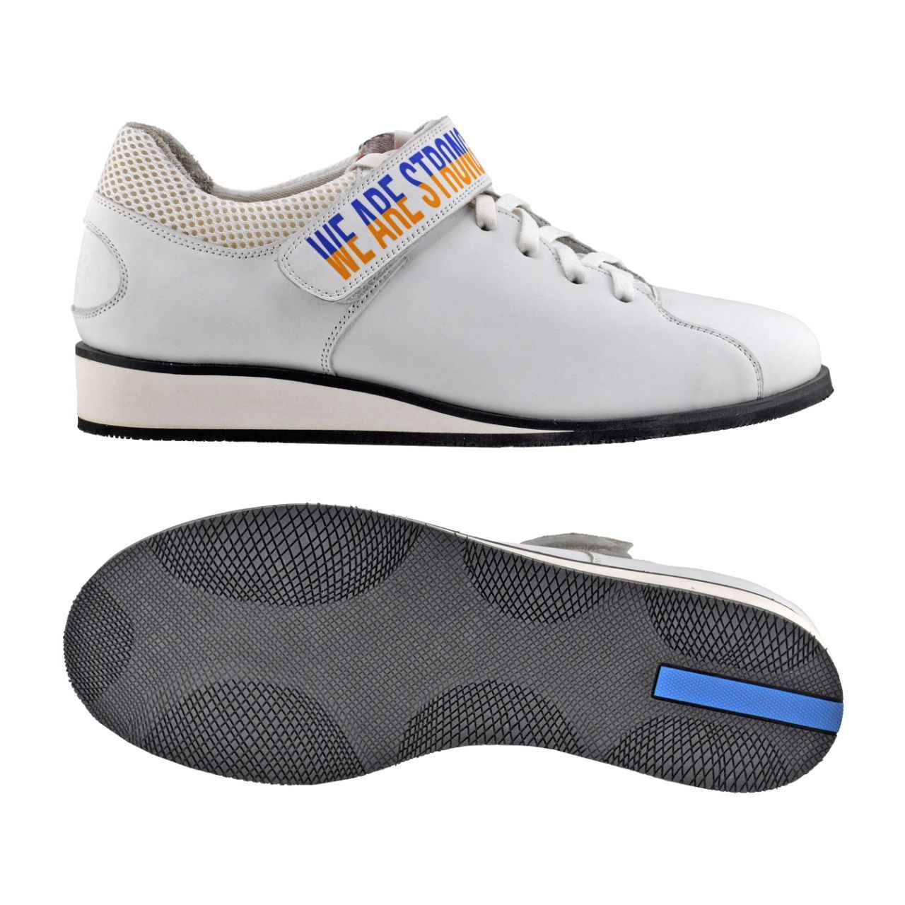 Custom Weightlifting shoes We are strong, white Pro H30,