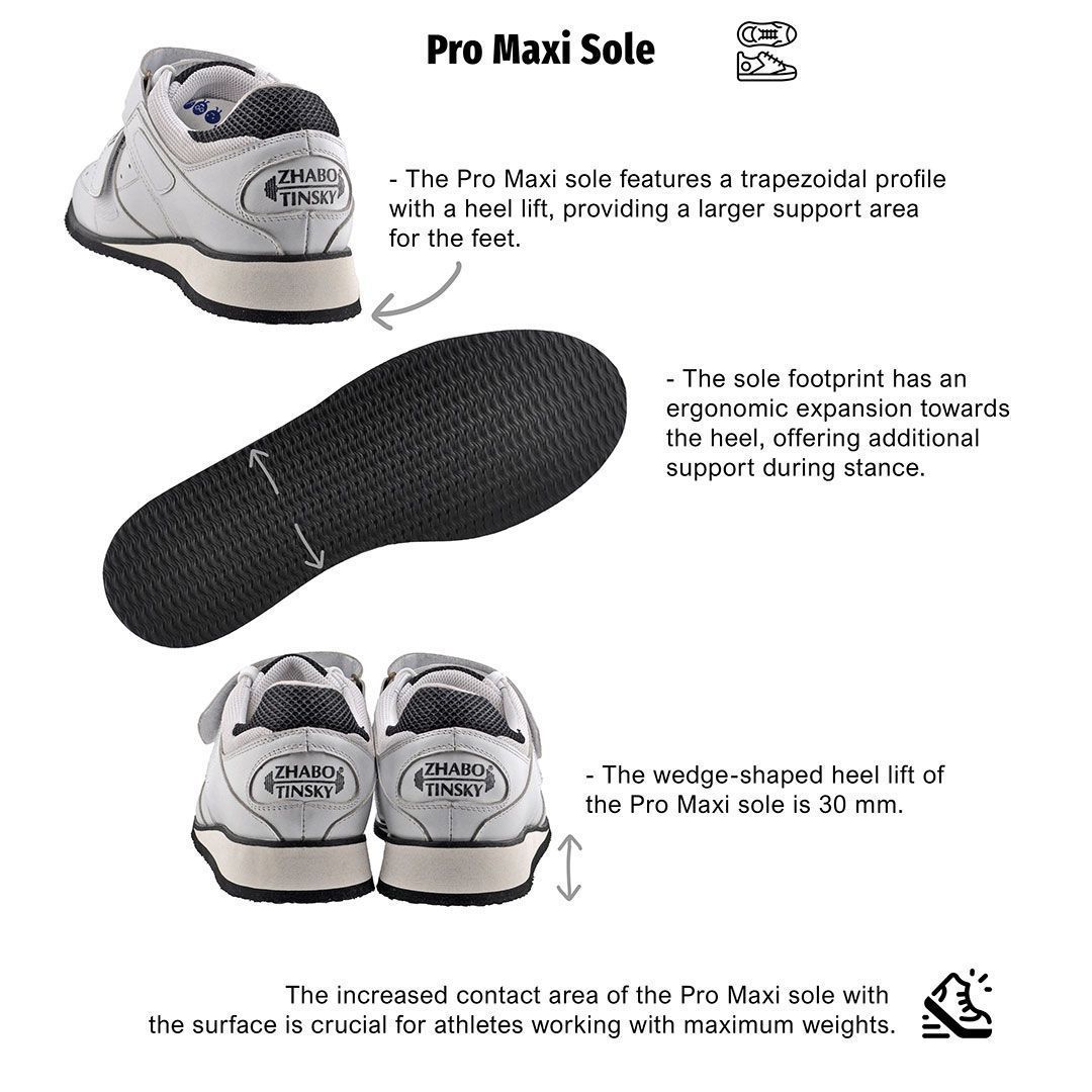 Кастомні Штангетки Live&Win, білі, Pro Maxi Sole,