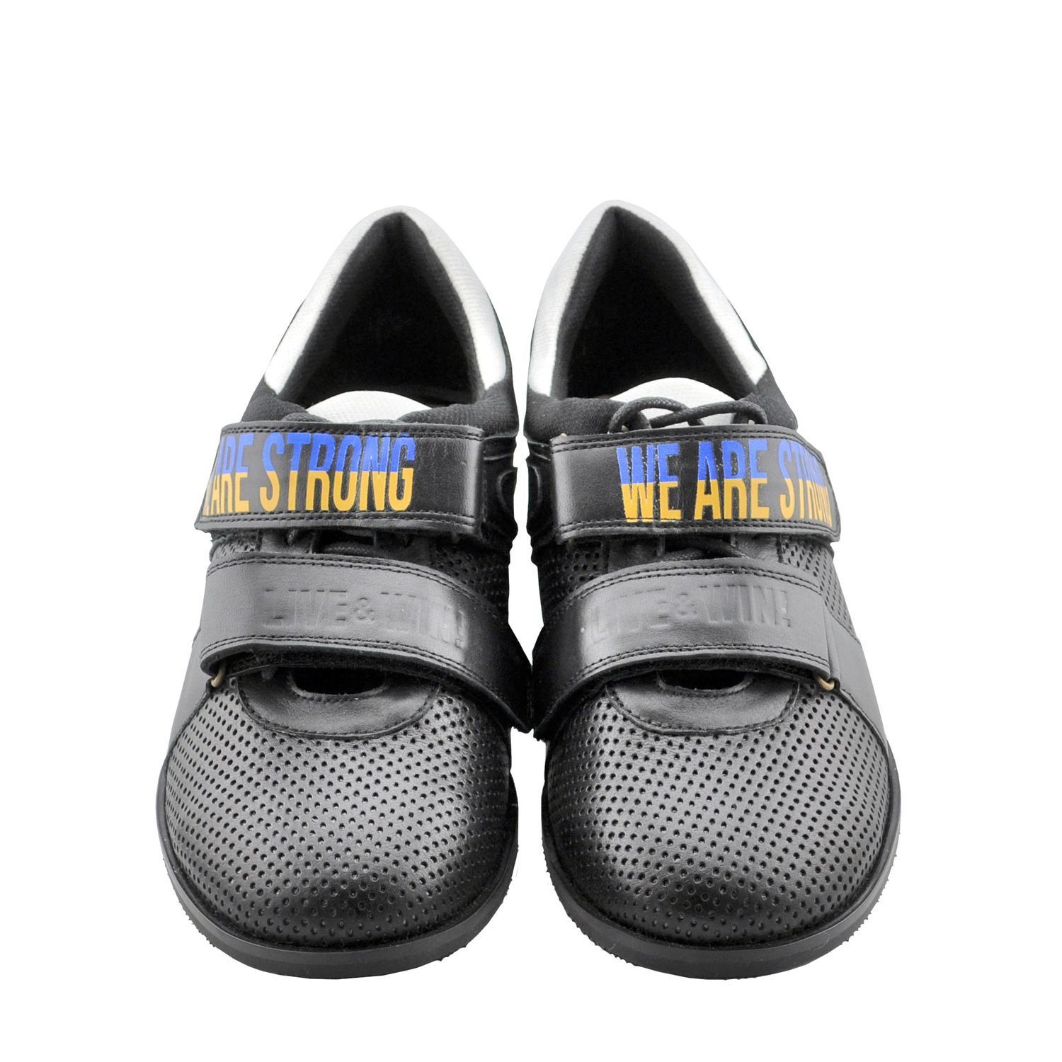 Custom Weightlifting shoes We are strong, black,